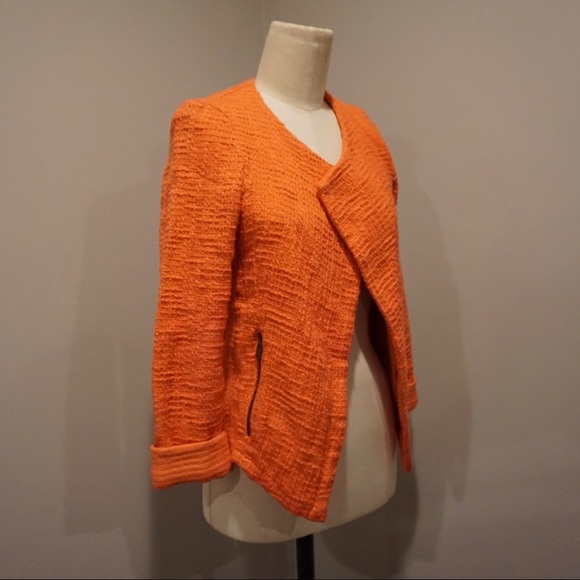 Go Make Noise Coral Tweed Moto Blazer - Picture 4 of 7